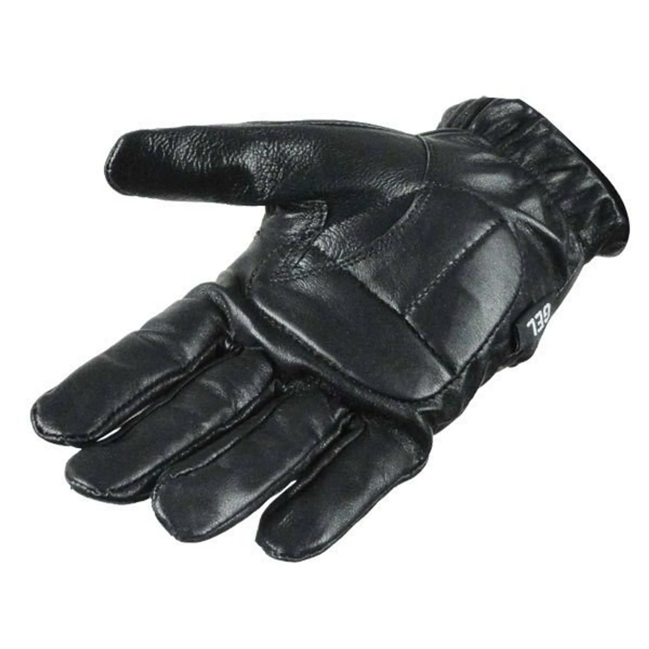 Vance GL2091 Mens Black Gel Palm Leather Driving Gloves 3 Vance GL2091 Mens Black Gel Palm Leather Driving Gloves
