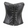 Womens Black Premium Soft Lambskin Zipper Front And Spike Studded Leather Halter Top Corset 2 Womens Black Premium Soft Lambskin Zipper Front And Spike Studded Leather Halter Top Corset -Motorcycle Helmets Shop 13603 24151.1661286398