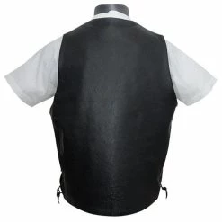 Vance MV103 Tall Size Men's Concealed Carry Lace Side Biker Motorcycle Leather Vest -Motorcycle Helmets Shop 13855 54533.1661286522