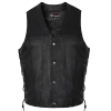 Vance Leather VL940 Gambler Style Premium Cowhide Leather Vest -Motorcycle Helmets Shop 1490390 73667.1662113152