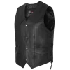 Vance VL922S Men's Black Side Laces Leather Biker Motorcycle Vest -Motorcycle Helmets Shop 1490395 81123.1662114644