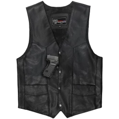 Vance VL921S Men's Black Biker Leather Motorcycle Vest -Motorcycle Helmets Shop 1490418 30581.1662115494