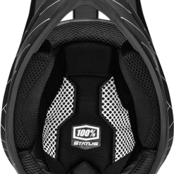 100% STATUS Downhill/BMX ESSENTIAL Black Motorcycle Helmet -Motorcycle Helmets Shop 1548081 16596.1670940349