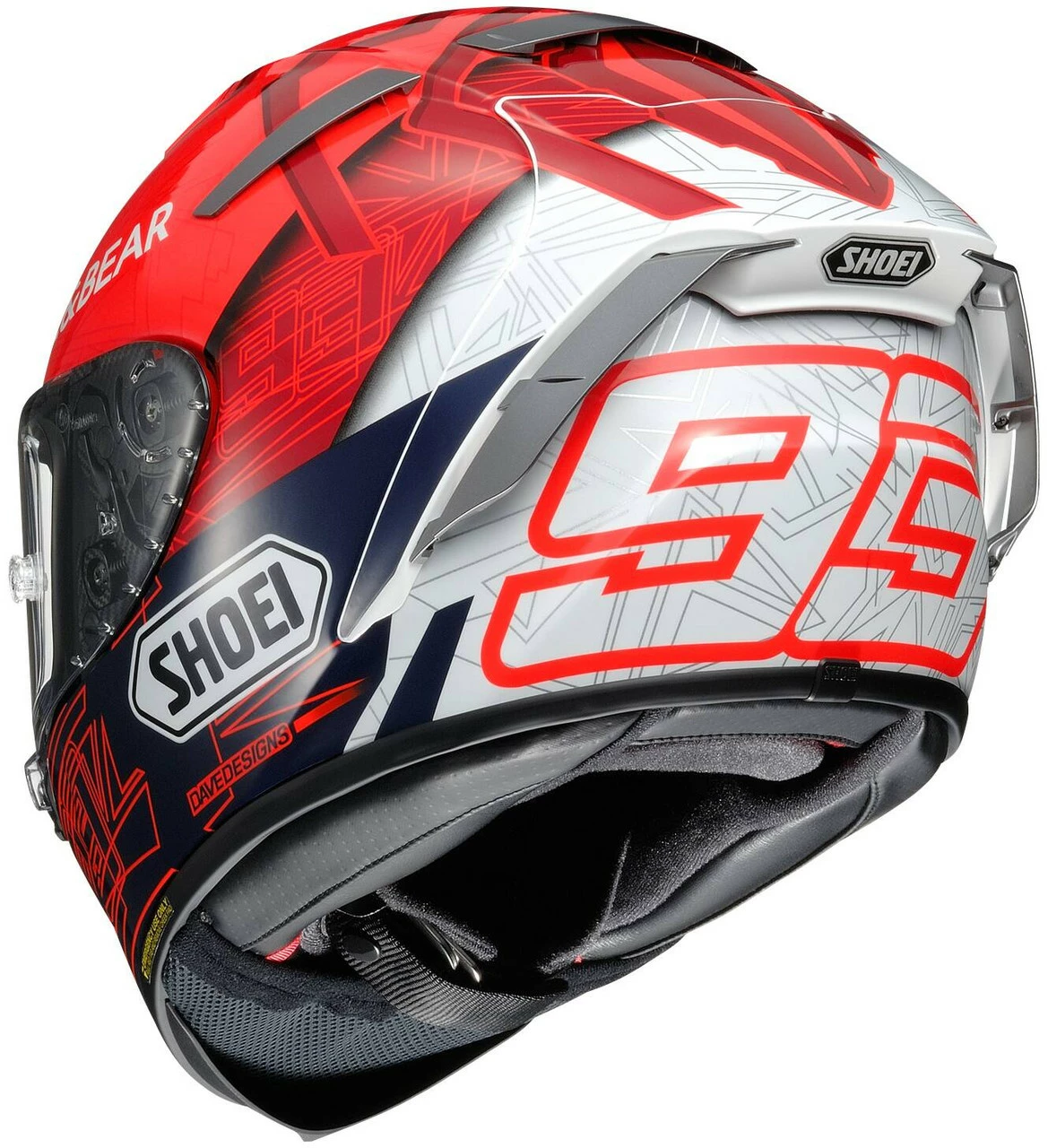 Shoei X-Fourteen Marquez 6 Full Face Motorcycle Helmet 3 Shoei X-Fourteen Marquez 6 Full Face Motorcycle Helmet