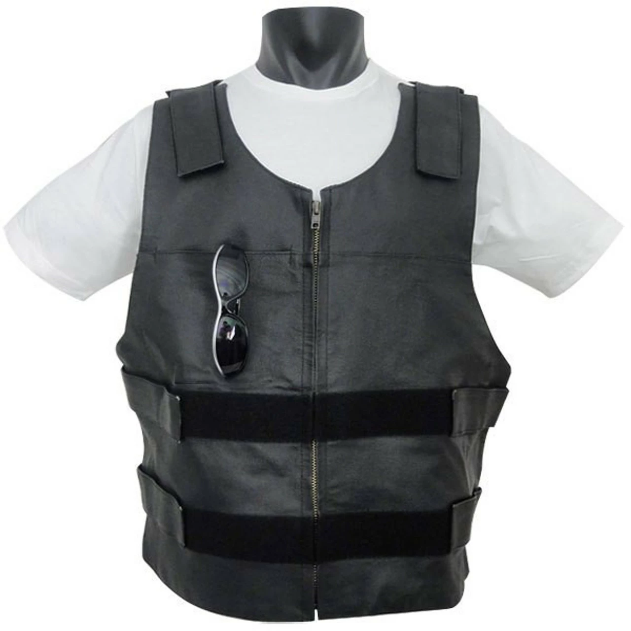 Vance VL927 Men's Bulletproof Style Biker Leather Motorcycle Vest 5 Vance VL927 Men's Bulletproof Style Biker Leather Motorcycle Vest - Image 3