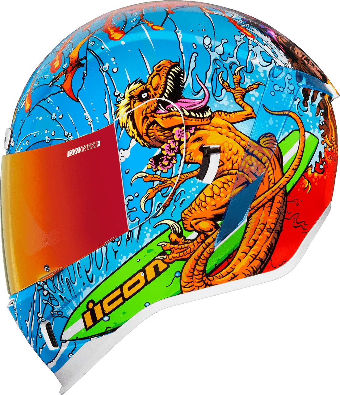 Icon Airform Dino Fury Motorcycle Helmet 3 Icon Airform Dino Fury Motorcycle Helmet