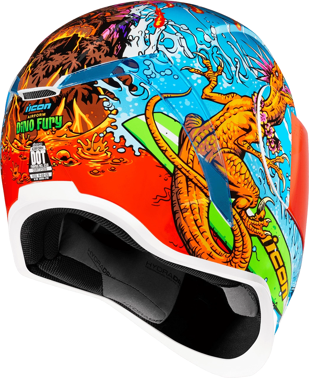 Icon Airform Dino Fury Motorcycle Helmet 4 Icon Airform Dino Fury Motorcycle Helmet - Image 2