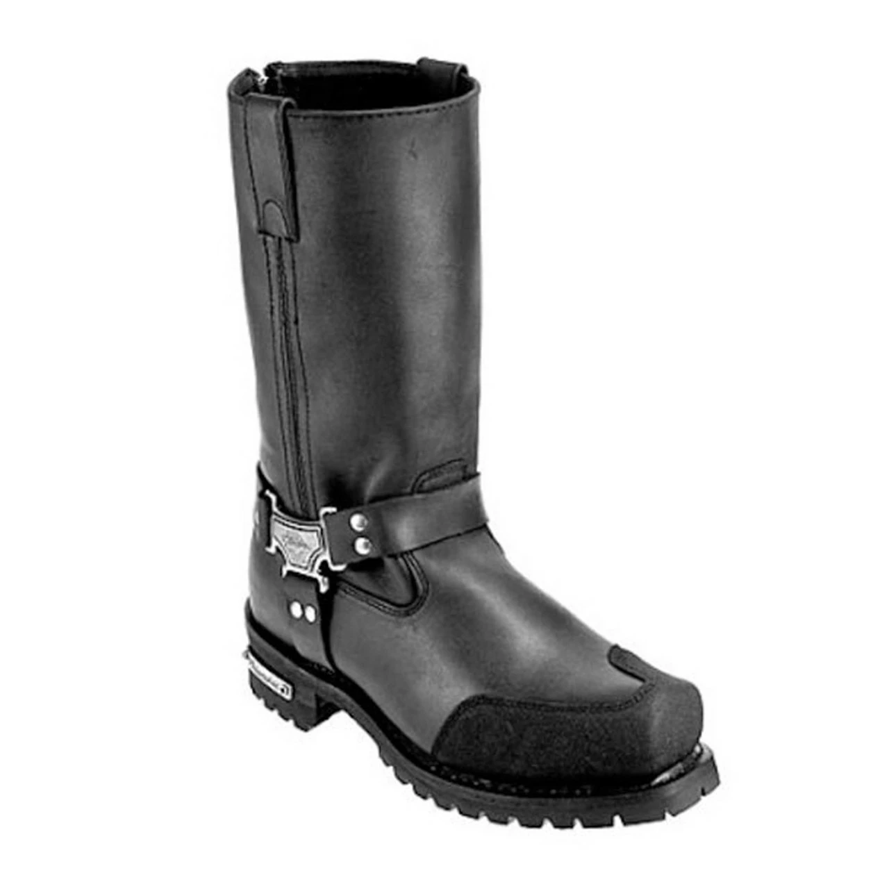 Mens Milwaukee Motorcycle Clothing Company MMCC Drag Harness Motorbike Biker Riding Black Leather Boots 5 Mens Milwaukee Motorcycle Clothing Company MMCC Drag Harness Motorbike Biker Riding Black Leather Boots - Image 3