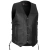 Vance VL907 Mens Black Premium Cowhide Leather Biker Motorcycle Vest With Buffalo Nickel Snaps And Conceal Carry Pocket 1 Vance VL907 Mens Black Premium Cowhide Leather Biker Motorcycle Vest With Buffalo Nickel Snaps And Conceal Carry Pocket -Motorcycle Helmets Shop 2 58414.1667933704