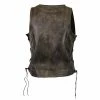 High Mileage HML1029DB Women's Vintage Distressed Brown Lace Side Zipper Pocket Premium Cowhide Leather Motorcycle Vest 2 High Mileage HML1029DB Women's Vintage Distressed Brown Lace Side Zipper Pocket Premium Cowhide Leather Motorcycle Vest -Motorcycle Helmets Shop 31662 30743.1661286366
