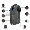 Concealed Carry Classic Biker Leather Vest -Motorcycle Helmets Shop 32061 73917.1661286406
