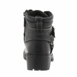 Womens Milwaukee Motorcycle Clothing Company MMCC Paragon Motorbike Biker Riding Black Leather Boots -Motorcycle Helmets Shop 32207 00370.1661286455