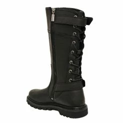 Womens Milwaukee Motorcycle Clothing Company MMCC Dream Girl Motorbike Biker Riding Black Leather Boots -Motorcycle Helmets Shop 32220 78473.1661286139