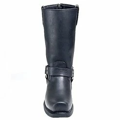 Mens Milwaukee Motorcycle Clothing Company MMCC Classic Harness Motorbike Biker Riding Black Leather Boots -Motorcycle Helmets Shop 32284 20456.1661286153