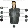 High Mileage HMM914HDG Mens Premium Cowhide Distressed Gray SOA Style Biker Club Leather Motorcycle Vest With Hoodie -Motorcycle Helmets Shop 32457 61143.1661286538