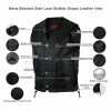 Vance MV112 Mens Black Straight Bottom Buffalo Nickel Snaps Motorcycle Leather Vest 2 Vance MV112 Mens Black Straight Bottom Buffalo Nickel Snaps Motorcycle Leather Vest -Motorcycle Helmets Shop 32470 70906.1661286203