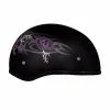 Daytona Women's Skull Cap Purple Rose Half Helmet 2 Daytona Women's Skull Cap Purple Rose Half Helmet -Motorcycle Helmets Shop 34702 76593.1661286286