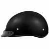 Daytona Skull Cap Leather Half Helmet With Peak Visor -Motorcycle Helmets Shop 34876 40563.1661286334