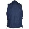 Vance VB915Blue Mens Blue Ten Pocket Denim Motorcycle Vest -Motorcycle Helmets Shop 34969 42268.1661286352