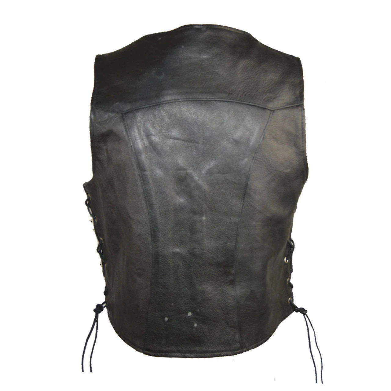 Vance VL1040 Womens Black Lady Biker Leather Motorcycle Vest 4 Vance VL1040 Womens Black Lady Biker Leather Motorcycle Vest - Image 2