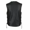 Vance MV109 Mens Black Jean Style Leather Motorcycle Vest -Motorcycle Helmets Shop 39160 36471.1661286555