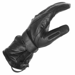 Vance Leathers 'Impulse' Waterproof Black Leather Motorcycle Gloves -Motorcycle Helmets Shop 3 02646.1662561964