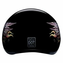Daytona Skull Cap Skull Wings Half Helmet -Motorcycle Helmets Shop 42502 31713.1661286383