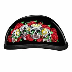Daytona Novelty Eagle With Rose Skulls Half Helmet -Motorcycle Helmets Shop 43689 17286.1661286312