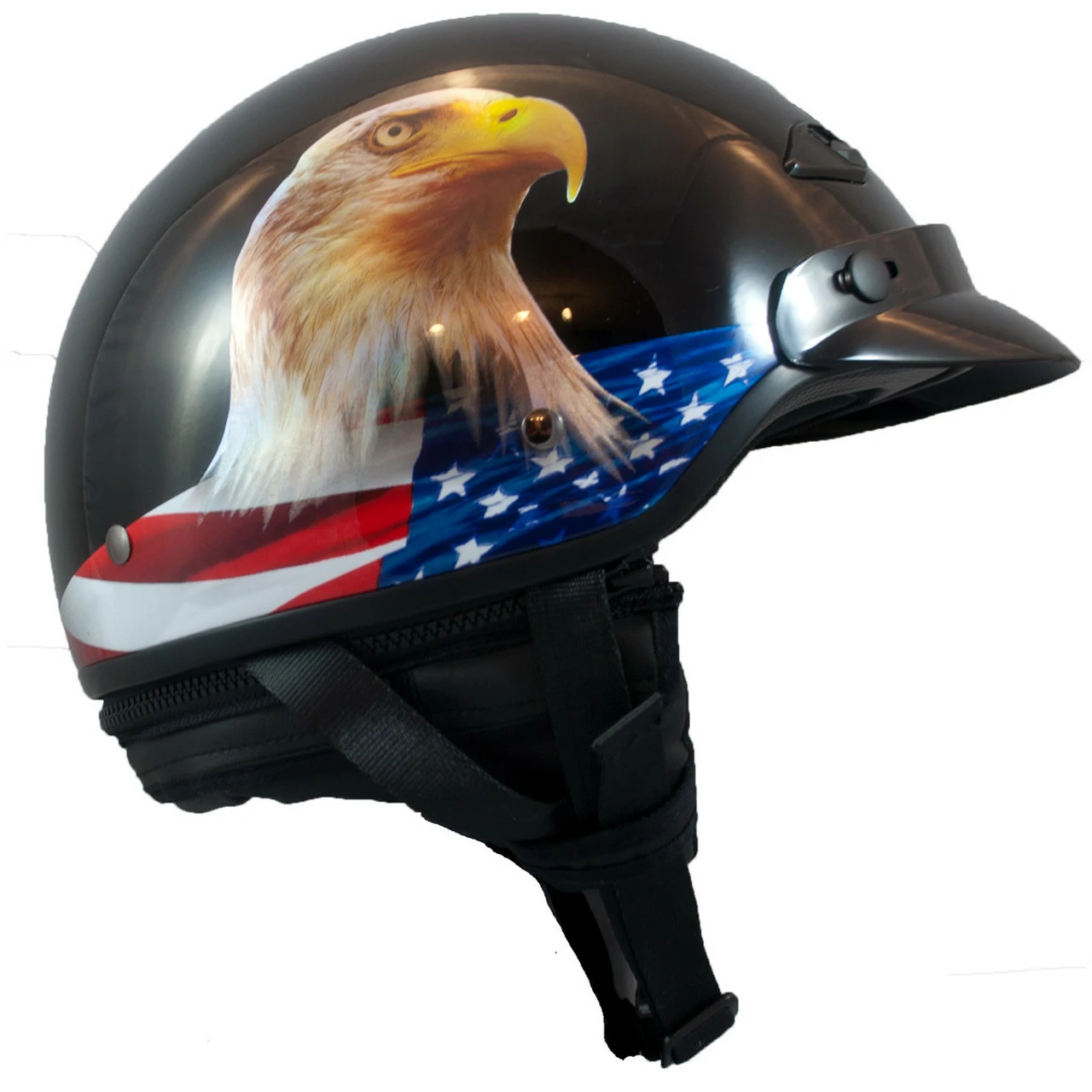 LS2 Bagger Murica Eagle Half Helmet 4 LS2 Bagger Murica Eagle Half Helmet - Image 2