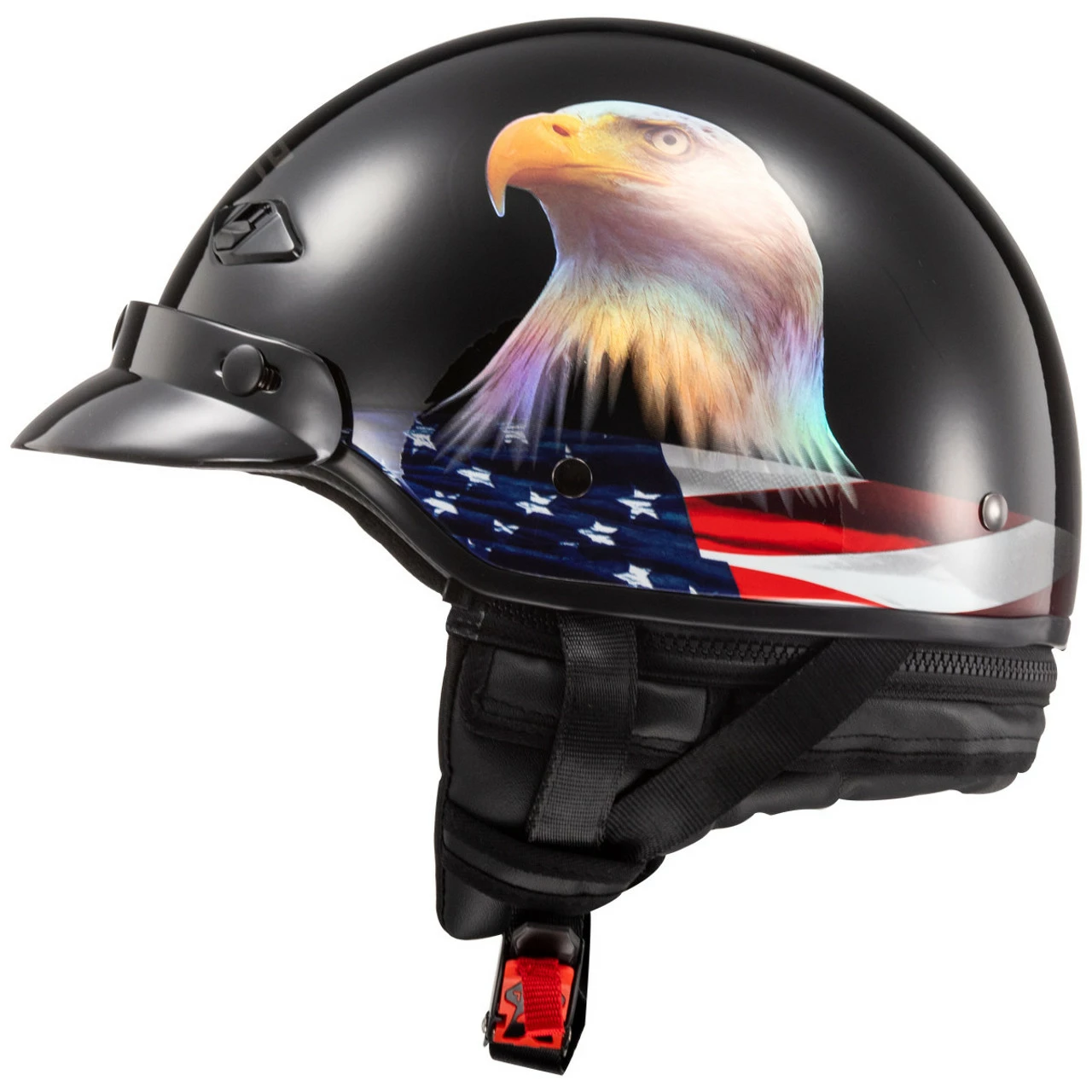 LS2 Bagger Murica Eagle Half Helmet 3 LS2 Bagger Murica Eagle Half Helmet