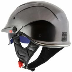 LS2 Rebellion Brushed Alloy Half Helmet -Motorcycle Helmets Shop 46852 10252.1661286547