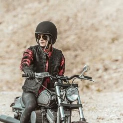 Highway 21 Women's Ava Leather Motorcycle Vest -Motorcycle Helmets Shop 48377 72335.1661286175