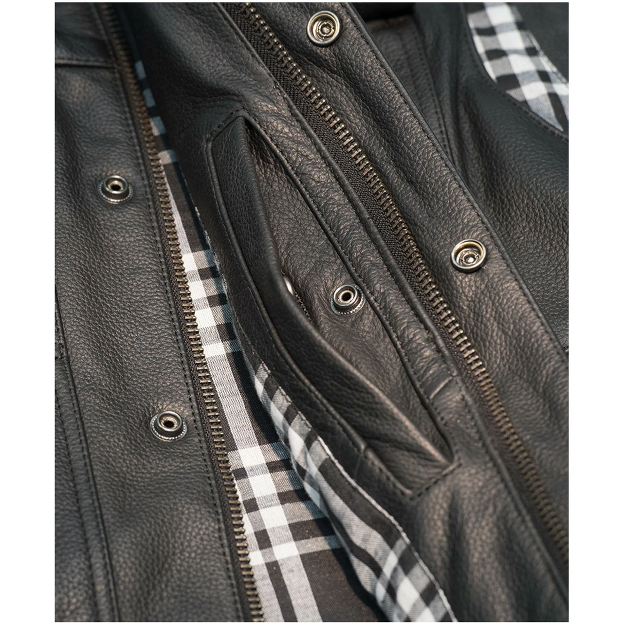 Highway 21 Magnum Leather Motorcycle Vest 8 Highway 21 Magnum Leather Motorcycle Vest - Image 6