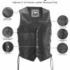 Highway 21 Six Shooter Leather Motorcycle Vest -Motorcycle Helmets Shop 49154 03728.1661286220