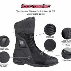 Tour Master Women's Solution Air V2 Motorcycle Boots