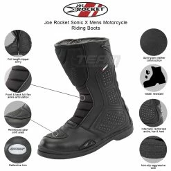 Joe Rocket Sonic X Mens Motorcycle Riding Boots