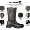 Highway 21 Primary Engineer Mens Motorcycle Riding Boots -Motorcycle Helmets Shop 49247 75550.1661286272