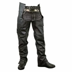 Vance Leather VL805S Mens And Womens All Season Black Zip-out Insulated Thermal Liner Biker Leather Motorcycle Chaps -Motorcycle Helmets Shop 51642 63336.1661286236