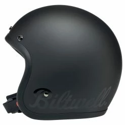 Biltwell Bonanza Flat Black Helmet -Motorcycle Helmets Shop 58792 30332.1661286333