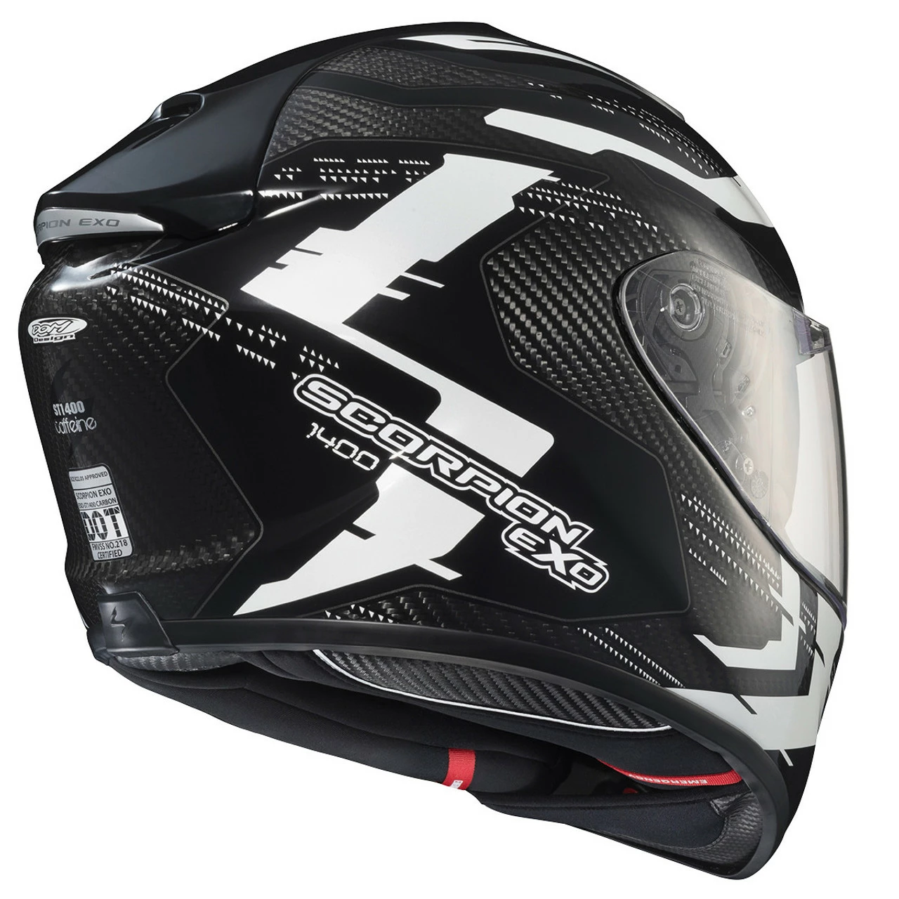 Scorpion EXO-ST1400 Carbon Caffeine Helmet 5 Scorpion EXO-ST1400 Carbon Caffeine Helmet - Image 3