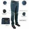 Womens Denim Motorcycle Pants With CE Armor -Motorcycle Helmets Shop 62898 00529.1661286236