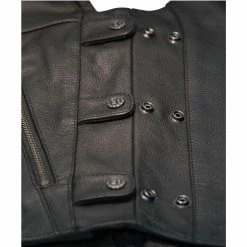 Highway 21 12 Gauge Leather Vest -Motorcycle Helmets Shop 65301 02462.1661286449