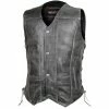 High Mileage HMM915DG Mens Distressed Gray Premium Cowhide Ten Pocket Leather Motorcycle Vest 2 High Mileage HMM915DG Mens Distressed Gray Premium Cowhide Ten Pocket Leather Motorcycle Vest -Motorcycle Helmets Shop 65764 37720.1661286426