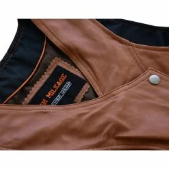 High Mileage HML1103T 'Roxy' Ladies Premium Brown Vest With Fringes And Rivets 19 High Mileage HML1103T 'Roxy' Ladies Premium Brown Vest With Fringes And Rivets -Motorcycle Helmets Shop 68286 77801.1661286175