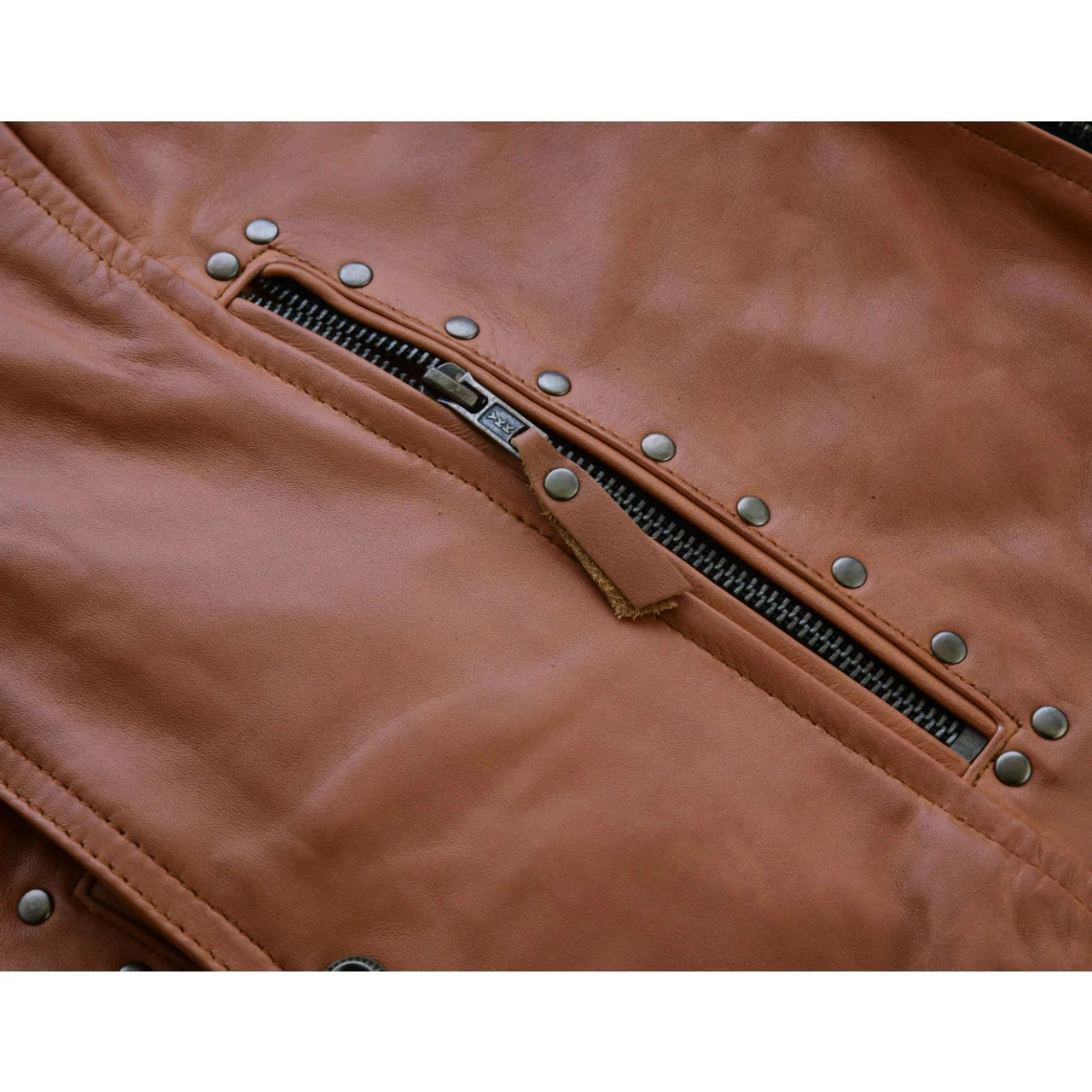 High Mileage HML1103T 'Roxy' Ladies Premium Brown Vest With Fringes And Rivets 11 High Mileage HML1103T 'Roxy' Ladies Premium Brown Vest With Fringes And Rivets - Image 9