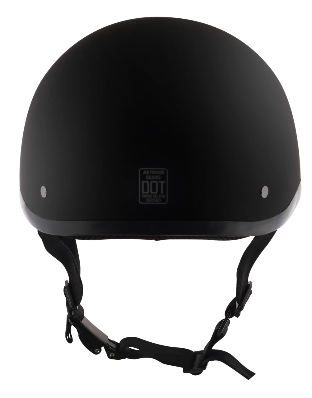 Detour Helmets D.O.T. Flat Black Half Helmet For Motorcycle Riders With Visor 4 Detour Helmets D.O.T. Flat Black Half Helmet For Motorcycle Riders With Visor - Image 2