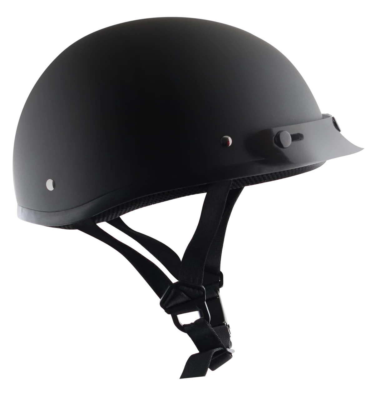 Detour Helmets D.O.T. Flat Black Half Helmet For Motorcycle Riders With Visor 5 Detour Helmets D.O.T. Flat Black Half Helmet For Motorcycle Riders With Visor - Image 3