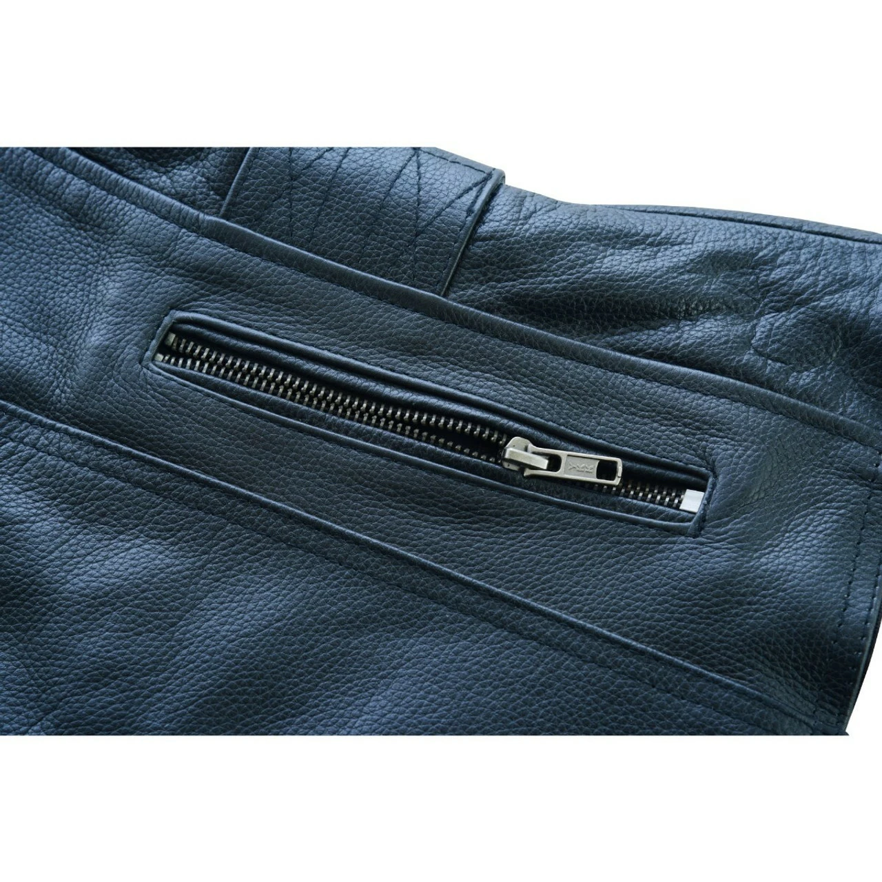 High Mileage HML1037B Womens Black Premium Cowhide Biker Motorcycle Leather Vest With Buckles 10 High Mileage HML1037B Womens Black Premium Cowhide Biker Motorcycle Leather Vest With Buckles - Image 8