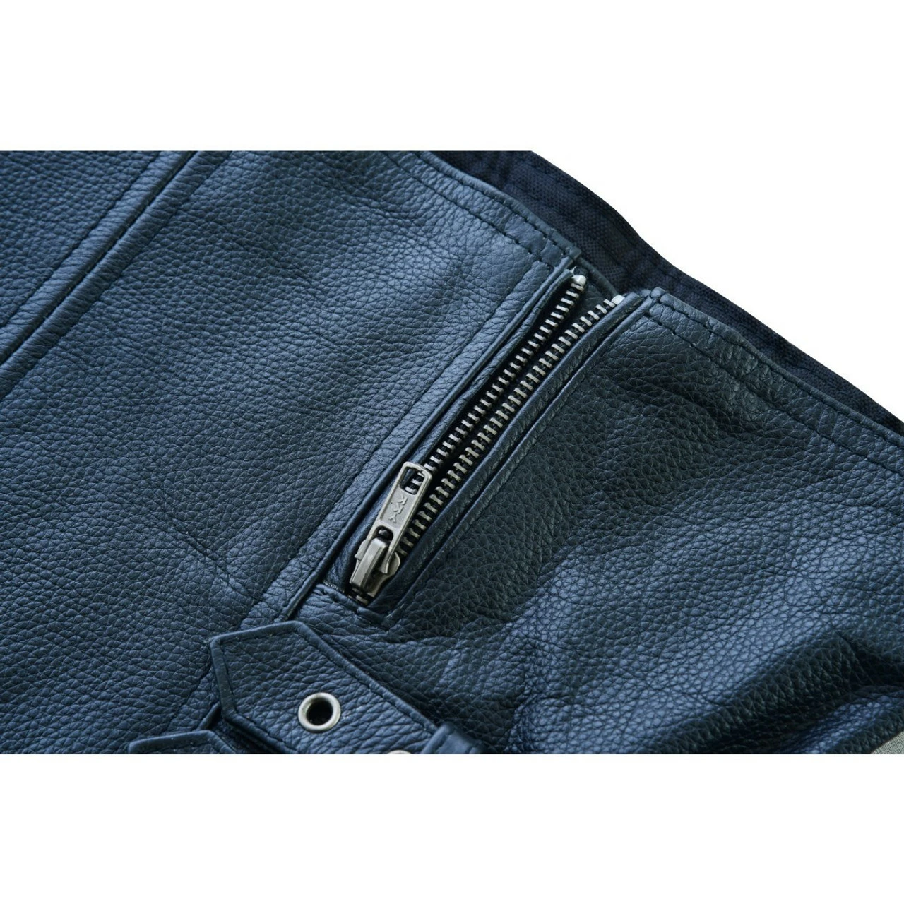 High Mileage HML1037B Womens Black Premium Cowhide Biker Motorcycle Leather Vest With Buckles 11 High Mileage HML1037B Womens Black Premium Cowhide Biker Motorcycle Leather Vest With Buckles - Image 9