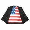 High Mileage HMM914P Men's Zipper And Snap Closure Leather Club Vest With Padding Quick Access With American Flag Liner -Motorcycle Helmets Shop 69508 58394.1677595418